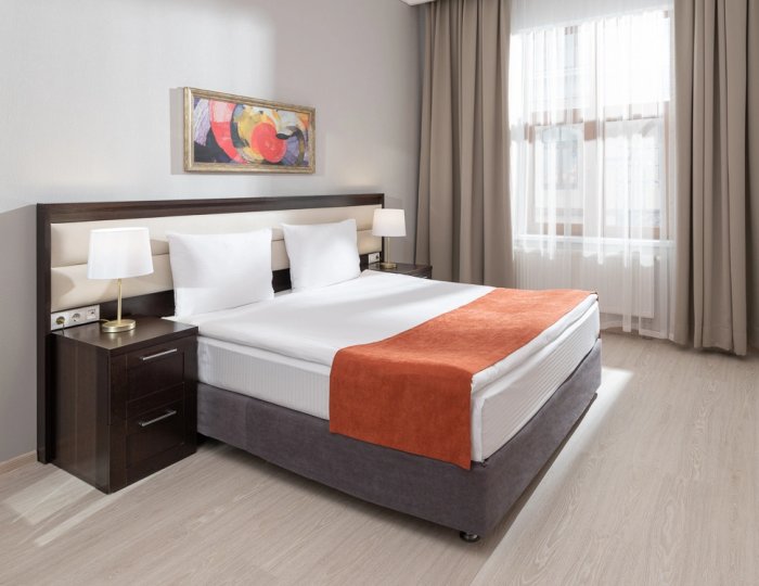 Апартаменты Апартамент Премиум 2 спальни для маломобильных групп населения (2 спальни) 960 м - Апартаменты Курорта Красная Поляна