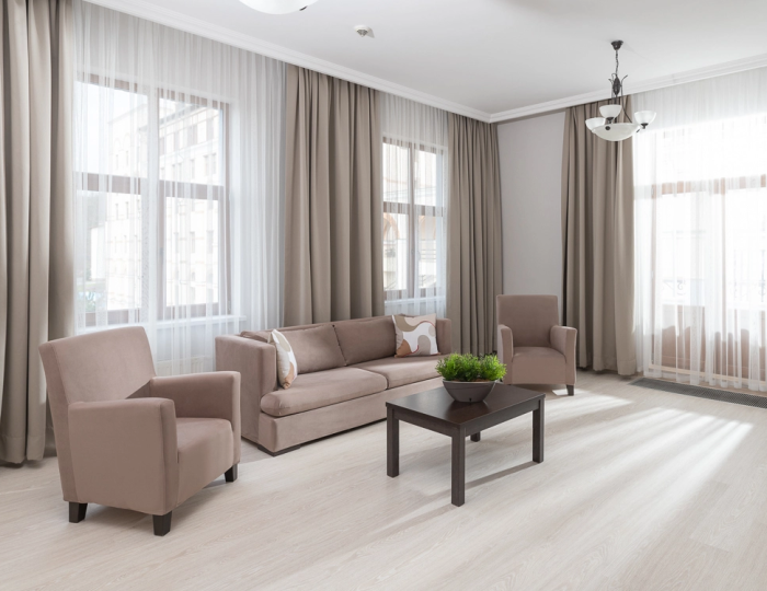 Апартаменты Апартамент Премиум 2 спальни для маломобильных групп населения (2 спальни) 960 м - Апартаменты Курорта Красная Поляна