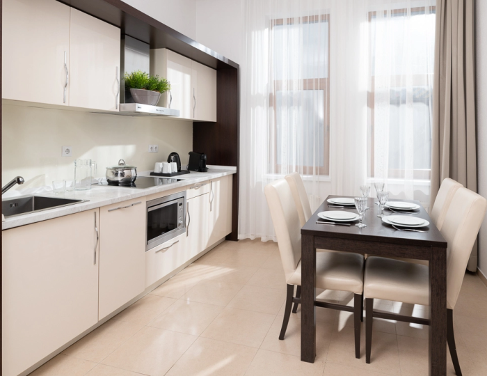 Апартаменты Апартамент Премиум 2 спальни для маломобильных групп населения (2 спальни) 960 м - Апартаменты Курорта Красная Поляна