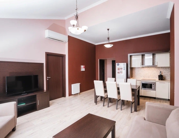 Комфорт Апартамент комфорт 3 спальни  с видом на горы +540 - Апартаменты Курорта Красная Поляна