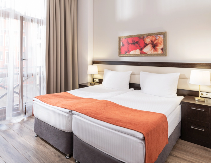 Апартаменты Апартаменты стандарт 2 спальни для маломобильных групп населения (2 спальни) 540 м - Апартаменты Курорта Красная Поляна