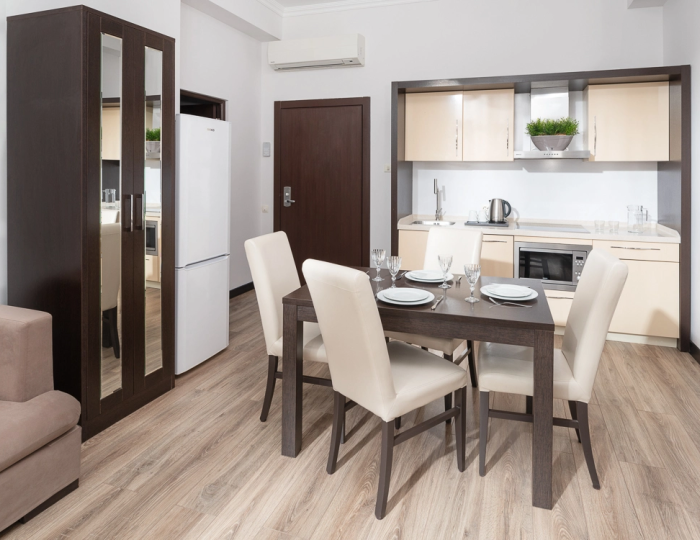 Апартаменты Апартаменты стандарт 2 спальни для маломобильных групп населения (2 спальни) 540 м - Апартаменты Курорта Красная Поляна