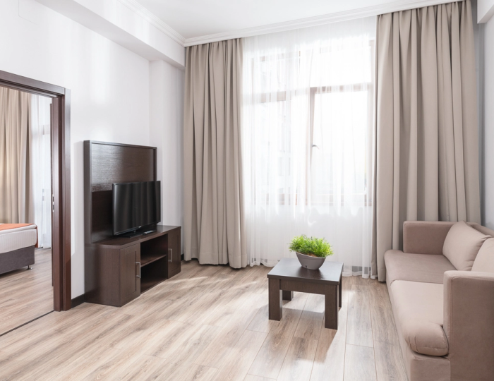 Апартаменты Апартаменты стандарт 2 спальни для маломобильных групп населения (2 спальни) 540 м - Апартаменты Курорта Красная Поляна