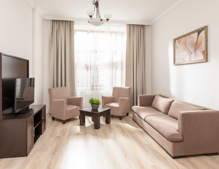 Апартаменты Апартаменты стандарт 3 спальни для маломобильных групп населения (3 спальни) 540 м - Апартаменты Курорта Красная Поляна