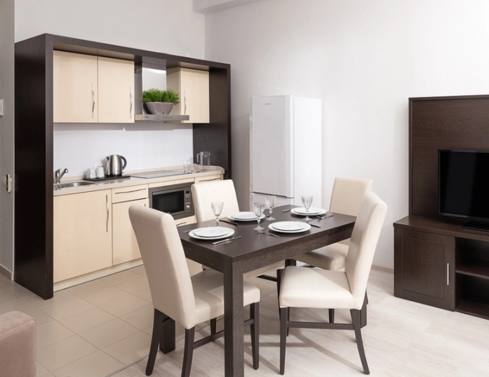 Апартаменты Апартаменты стандарт 1 спальня для маломобильных групп населения (1 спальня) 540 м - Апартаменты Курорта Красная Поляна