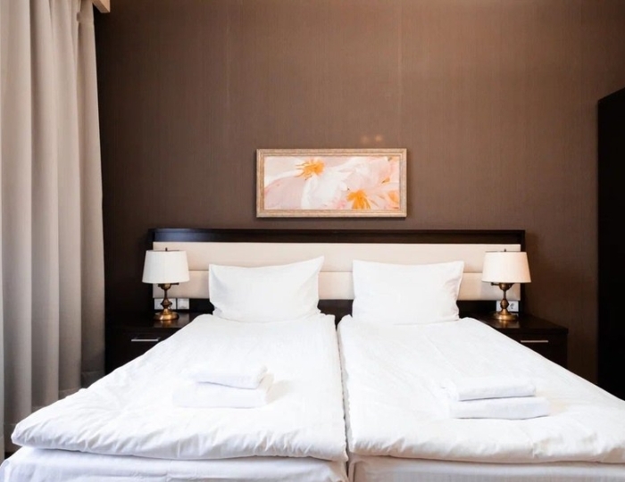 Апартаменты Стандарт 2-местные  1 спальня с зоной гостиная/кухня +540 - Апартаменты Курорта Красная Поляна