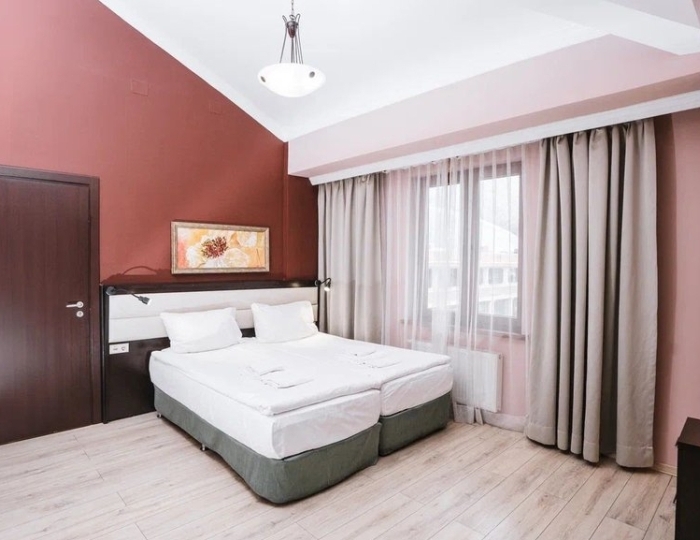 Апартаменты Стандарт 6-местные с 3 спальнями с зоной гостиная/кухня +540 - Апартаменты Курорта Красная Поляна