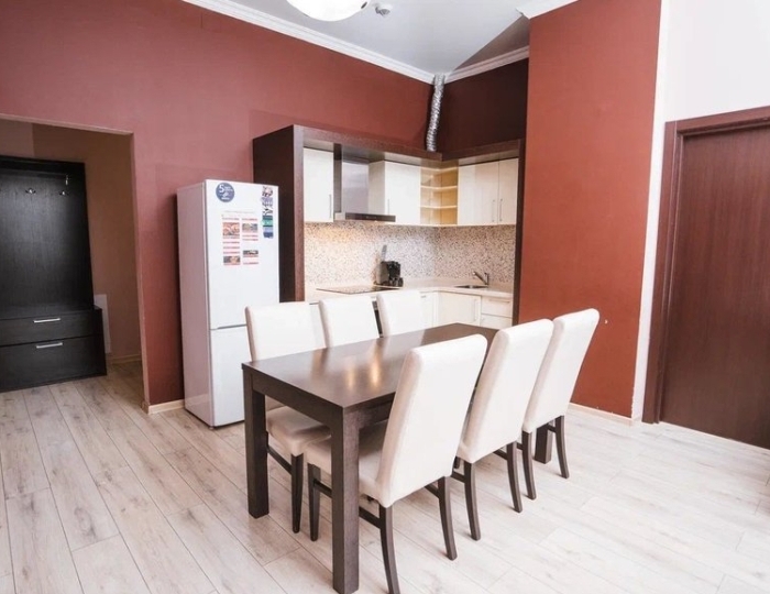 Апартаменты Стандарт 6-местные с 3 спальнями с зоной гостиная/кухня +540 - Апартаменты Курорта Красная Поляна